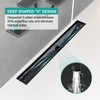 BARONAGE Linear Shower Drain 32 Inch Rectangular Floor Drain with