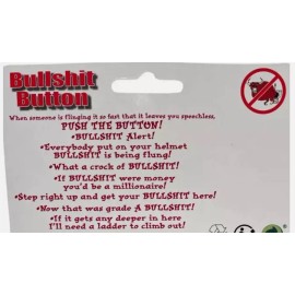 Unbranded Large Bullshit Button - Smell bullshit in the air? Perfect Funny Office Gag Gift