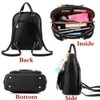 FiveloveTwo Fashion Backpack PU Leather Women Girls Backpack Purse Shoulder