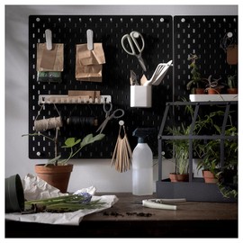 SKÅDIS Pegboard, 56 x 56 cm, Black