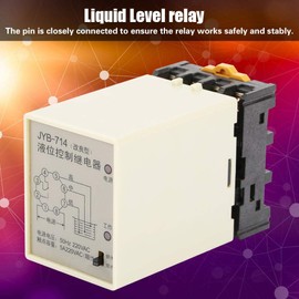 Liquid Level Relay, CJY7-GP/JYB-714 220V 50/60hz -10~40 Water Level Relay Controller with Base for Civil Construction, Water Towers, Sewage Treatment