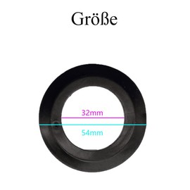 LATRAT 5 x Rubber Replacement Seal Only for Diameter 83-78 mm Strainer Baskets, Replacement Part for Our Kitchen Sink Plug Valve Drain Seal Valve Seal