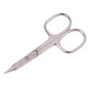 Precise, fine professional nail scissors with tower tip, manicure tip,