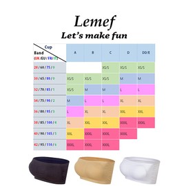 Lemef Women Seamless Bandeau Strapless Bras Stretch Tube Top with Removable Pads Beige