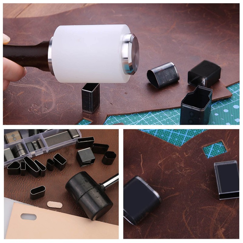 JONMON Leather One Hole Hollow Punch Cutter - 39 Shape