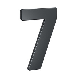 BASI House numbers made of steel in anthracite, numbers 0-9, letters A - C, including mounting material, number 7