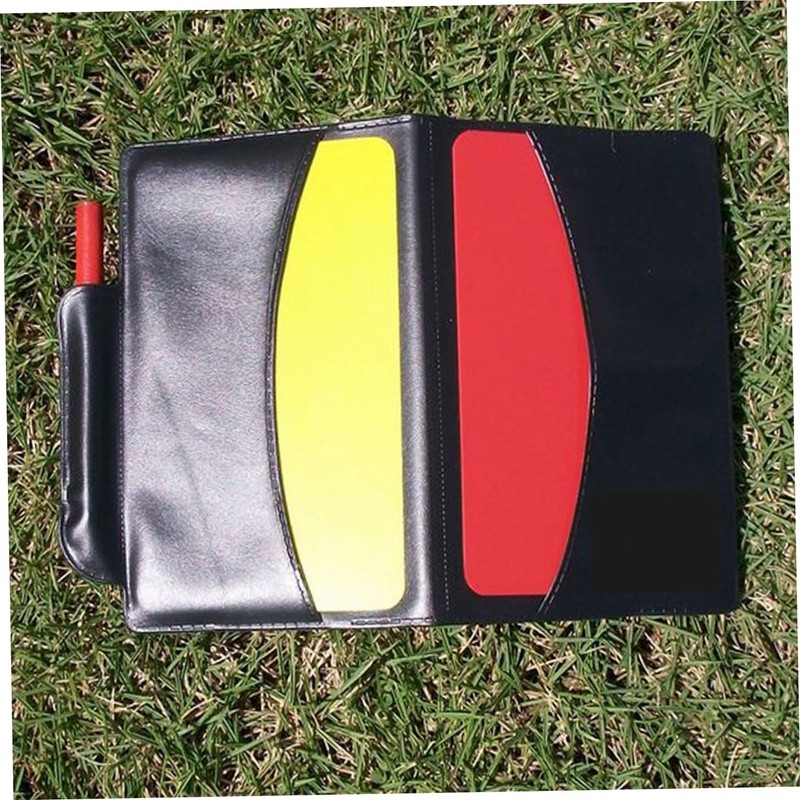 Kisangel 6sets Professional Referee Kit Soccer Referee Card Portable Wallet