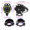X-STYLE U7 Motorcycle Fog Lamp, 4-Mode Switchable, Fish Eye/Hi/Lo/Strobe, 12V