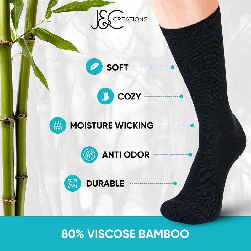 J&C Creations Premium Quality Grip Socks Men Size 10-13 -
