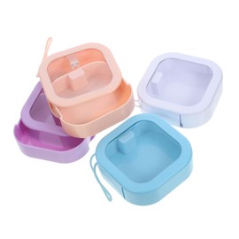 NOLITOY 4pcs Portable Travel Hair Tie Organizer Box Compact Jewelry Storage Case for Scrunchies Hair Accessories and Clips Easy to Carry Smooth Edges for Travel and Everyday Use