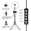 10" Selfie Ring Light with 73" Tripod Stand & 1