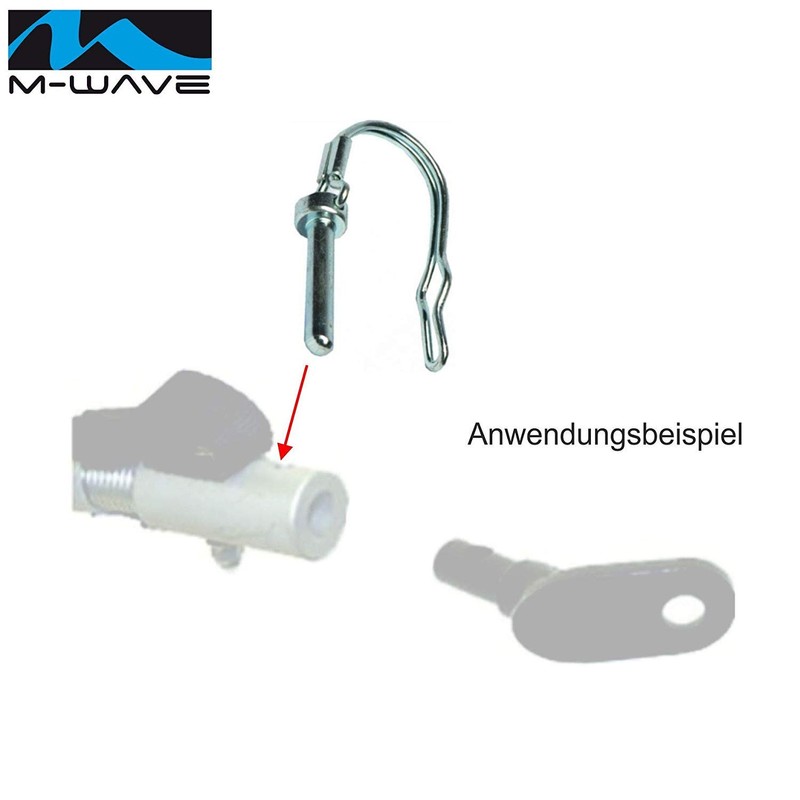 M-Wave Safety Cotter Pin for Bicycle Towing Hitch