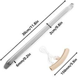 WAIZHIUA 3Pcs 30cm Tyre Lever Heavy Duty Manganese Steel Tire Levers Tire Irons Changing Tool Kit with 2Pcs Rim Protector for Repairing Motorcycle Bike Bicycle MTB Car Tire