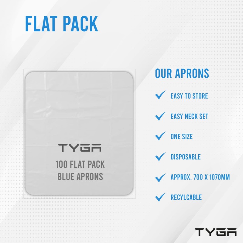 TYGA Store | Disposable Polythene Aprons, PPE Aprons Disposable -