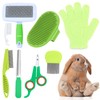VCZONE 8 Pcs Small Animal Grooming Kit, Pink with Pet