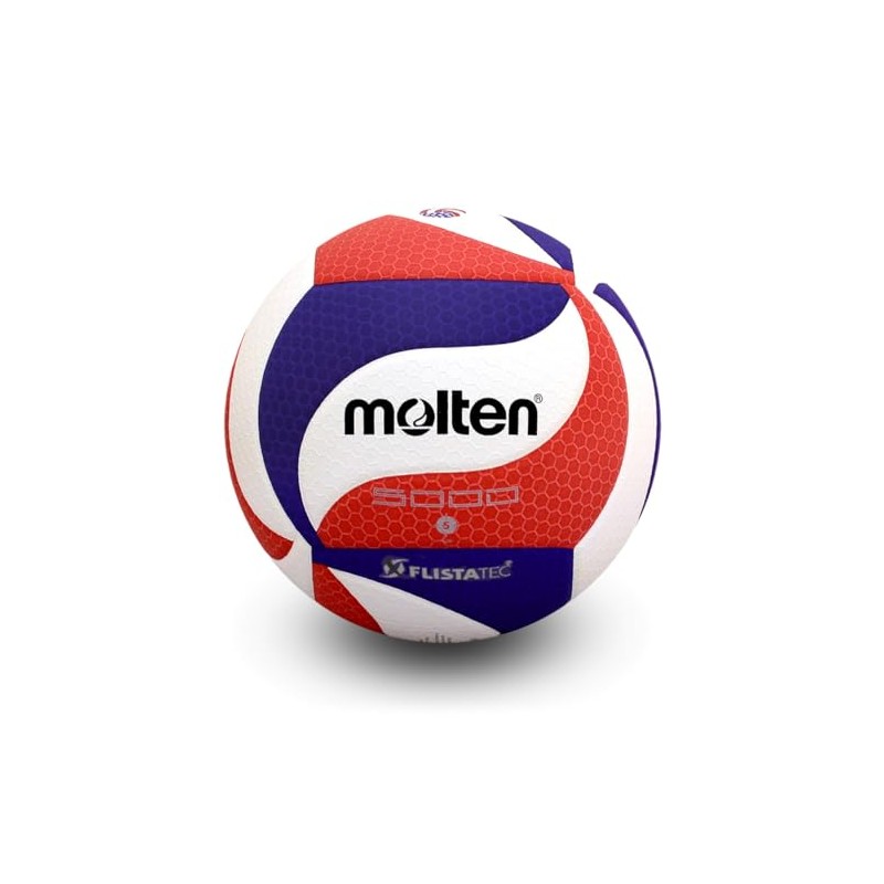 Molten FLISTATEC Volleyball - Official Volleyball of USA Volleyball, Red/White/Blue,