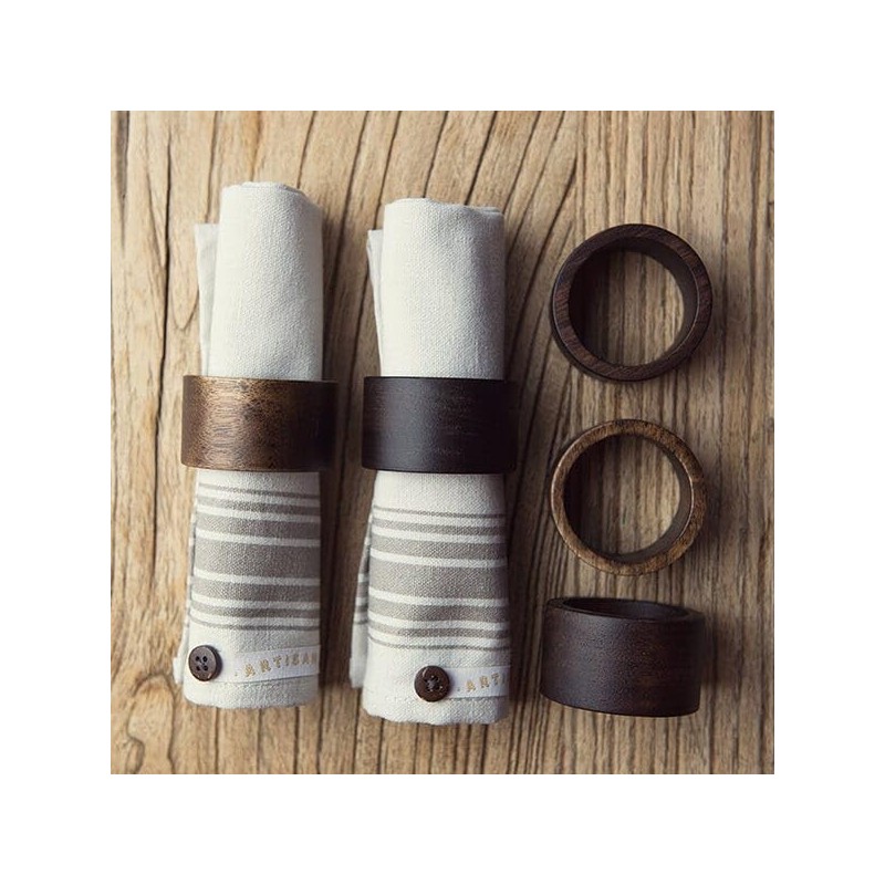 Artisan Street Set of 4 Napkin Rings