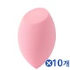 Moist Absorbent Diagonal Waterdrop Puff, Pink (10 Count) Cushion Puff