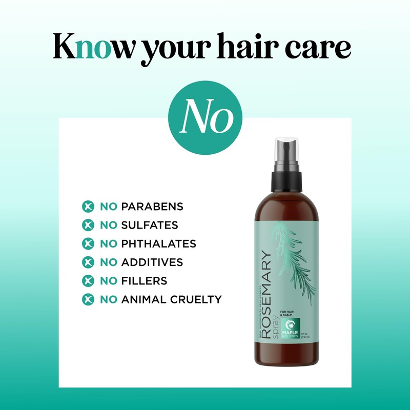 Rosemary Water Spray for Hair & Scalp - Biotin Rosemary
