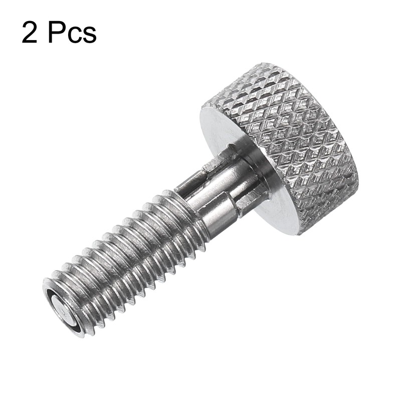 QUARKZMAN Pack of 2 Spring Plunger with Knurled Handle M6