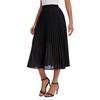 Urban CoCo Women's A Line Elastic Wasit Chiffon Midi Skirt