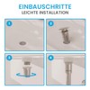 Bächlein Universal Drain Fitting without Overflow (Brushed Stainless Steel) -