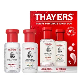 Layer Purifier and Hydrate Skin Care Set Includes 1x Rose Petal Facial Toner to Reduce Pores and Hydrating Milk Toner Kit for 48-Hour Hydration / 레이어 퓨리파이어 및 하이드레이트 스킨 케어 세트 모공 축소를 위한 로즈 꽃잎 페이셜 토너와 48시간 수분 공급을 하이드레이팅 밀크 토너 키트 1개 포함
