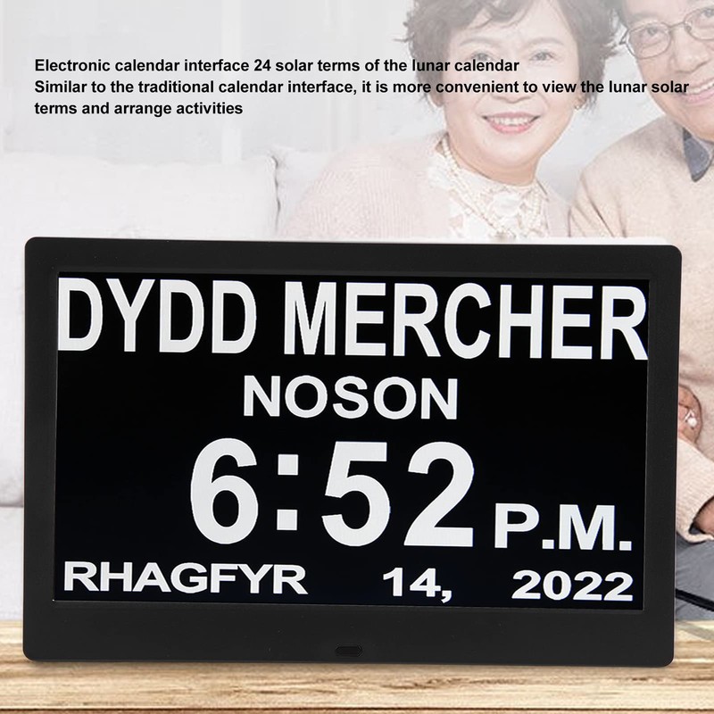 Cryfokt Large Display Digital Calendar Alarm Clock with Remote Control