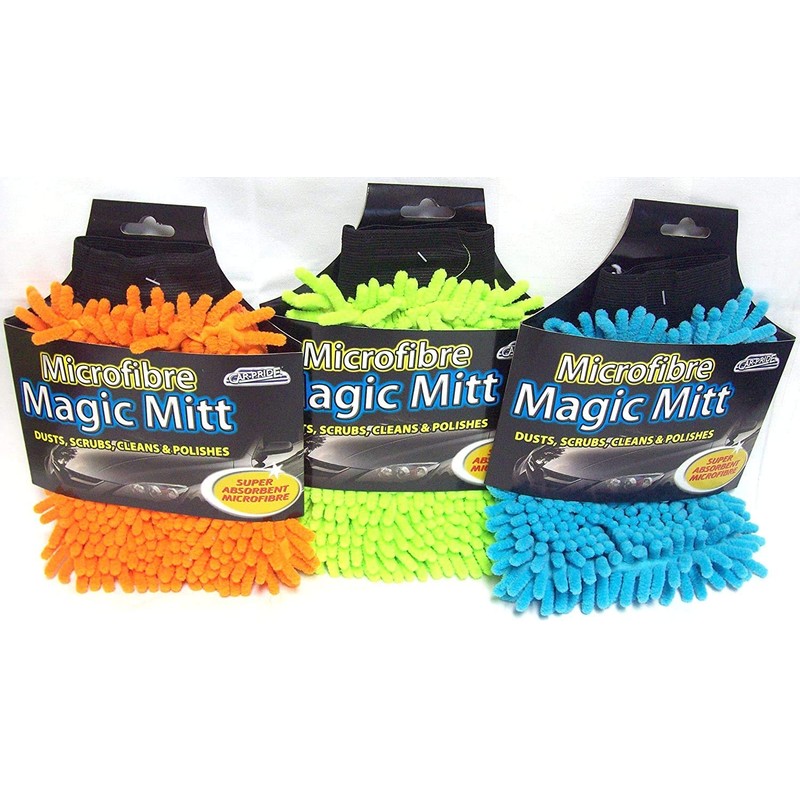 Car Pride Microfibre Magic Mitt - Dusts, Scrubs, Cleans and