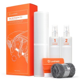 Luxshield Car Door Sill Protectors for Ford Mustang Mach-E I 2021-2025 - Paint Protection Film for Car Kick Plates Panel Covers Clear Transparent