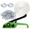 DJSUNPACKING Banding Strapping Kit Pallet Packaging Strapping Tool Set,Upgraded Strapping
