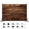 OFILA Rustic Wood Wall Backdrop 7x5FT Retro Wood Photo Backdrop
