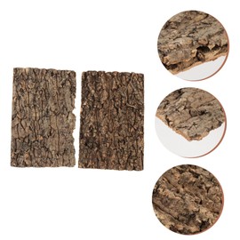 Garneck Cork Bark Back Panel for Terrarium, 30 x 20 cm, Pack of 2, Natural Tree Bark Look, Ideal Climbing Surface for Reptiles such as Gecko Bearded Dragons and Turtles