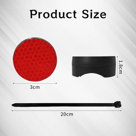 AirTag Bicycle Mount, Hidden AirTag Bicycle Reflector, Splash-proof Housing Including Cable Ties, Inconspicuous Theft Protection, for Bicycles, E-Bikes and Scooters