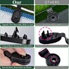 100Pcs Shade Cloth Clips, Sun Shade Clips - Black Plastic