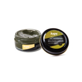 Kaps Shoe Care Cream, Intensive Leather Care and Nourishing, Delicate (134 - olive green)