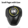 Kensington Orbit Trackball Mouse with Scroll Ring (K75327WW), Black-Grey