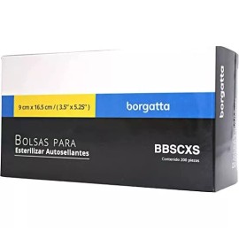 Borgatta Bolsa Para Esterilizar Autosellable De 9x16.5 Cm C/100 Pzs