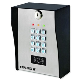 Seco-Larm SK-3133-PPQ Heavy-Duty Outdoor Access Control Keypad with Proximity Reader, Heavy-duty Stainless-Steel Faceplate with a Coated Steel Backing, 12~24 VAC/VDC Operation, IP66 Weatherproof