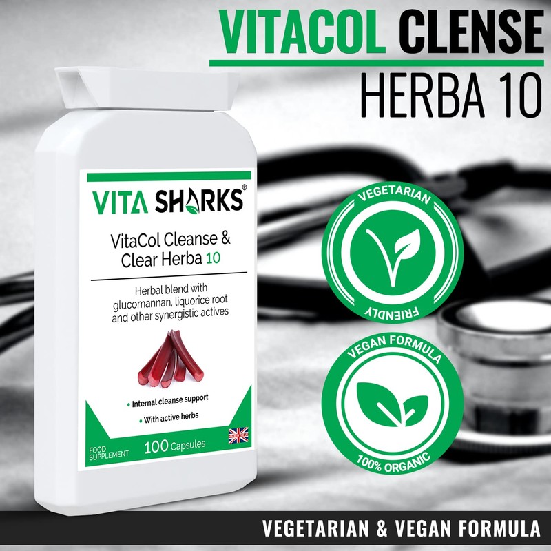 VitaCol Cleanse & Clear Herba 10 | Natural Stool Softening