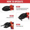 Ratchet Spark Plug Wire Crimping Tool Kit, 180 Degree/90 Degree/Straight