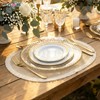 FAVE Boho Oval Woven Placemats Set of 6, Washable Table