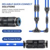 MECCANIXITY 5 Pcs Push to Connect Fittings 1/8 Inch Tube