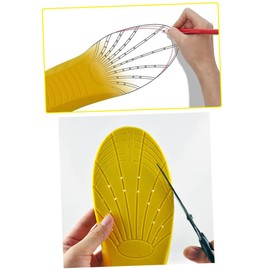 Mobestech 1pair Memory Sports Shoe Insoles Arch Support for Men and Women Black and Grey Large Shock-absorbing Comfort for Walking and Standing Fits Shoe Types