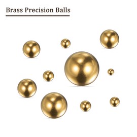 Kozelo 12pcs Brass Precision Balls - [12mm] Round for Bearings Bushings Valves, Machinery, Automotive, and DIY Use