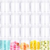 20 Pack 4oz Empty Clear Slime Containers,Round Plastic Cosmetic Jars