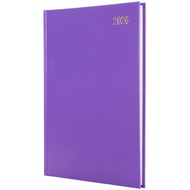 Star Note 2026 A5 Week to View Diary Planner Daily Organiser - Purple