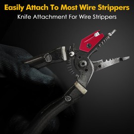 Enhon 2 Pack V Cutter NMSC Cable Stripper, Stainless Steel Wire Cutter NM Wire Stripper Tool, Knife Attachment