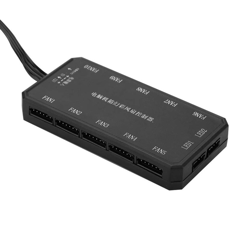 T angxi Computer Fan Speed Controller LED Colorful Rainbow RGB