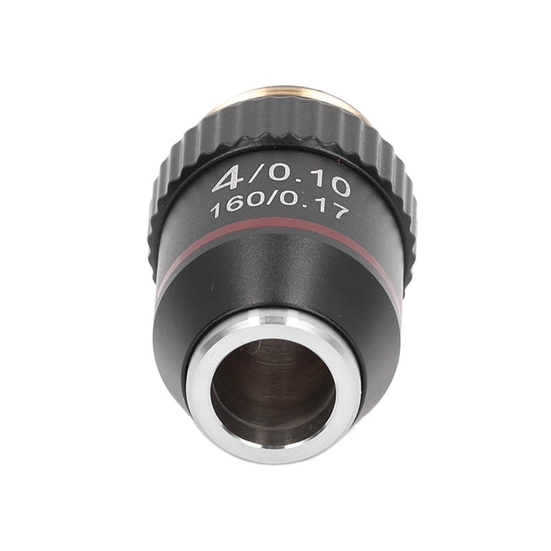 Achromatic Microscope Objective 4X High Magnification Lens 20.2mm Interface Thread